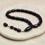 BlackCraft Oltu Taşı Mini Boy Tıraşlı Kesim Tespih