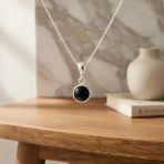 Blackcraft Oltu Taşı Yalın Kolye