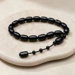BlackCraft Oltu Taşı Yumurta Kesim Tespih