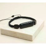BlackCraft Oyma Oltu Taşı Bileklik
