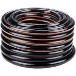 BLACK+DECKER Bahçe hortumu 25 metre – Çap 19 mm – Dayanıklı PVC – Bahçe Sulama, Araba Yıkama, Havuz Dolumu – Her standart musluk için uygundur – Siyah/Turuncu