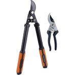 Black&decker BXGTTO7022 Bypass Kalın Dal ve El Budama Makası Seti 2 Parça - Turuncu