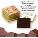 Blackeye Chocolate Söz Nişan Nikah Çikolatası 100 Adet Madlen Çikolata Altın