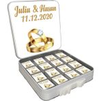 Blackeye Chocolate Söz Nişan Nikah Çikolatası (64 Adet Madlen Çikolata) Metal Kutu