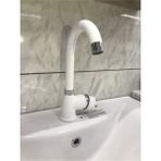 Blackfit Mat Beyaz Nano Teknoloji Lavabo Bataryası
