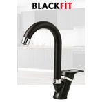 Blackfit Siyah Mix Lavabo Bataryası Filtreli Banyo Musluğu Banyo Çeşmesi Çift Su Girişli