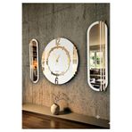 Blackframe Leonardo Series BEYAZ 3lü Duvar Saati ve Plexsi Ayna Set 40x40cm