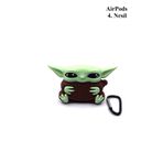 Blackmark 4. Nesil Uyumlu Sevimli Baby Yoda Desenli Darbe Önleyici Kulaklık Koruma Kılıfı