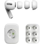 Blackmark AirPods Pro/pro 2 Uyumlu Anc Delikli 3 Çift Xs, S, L Silikon Yedek Kulaklık Ucu Kulaklık Tıkacı Beyaz