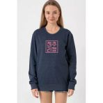 Blackpink Jenchoolichaeng Hangul İndigo Kadın 2İp Sweatshirt