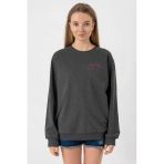 Blackpink Jennie Signature Füme Kadın 2İp Sweatshirt