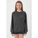 Blackpink Jisoo Signature Füme Kadın 2İp Sweatshirt