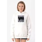 Blackpink Revolution Beyaz Kadın 3İp Kapşonlu Sweatshirt