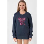 Blackpınk Rose Bruno Mars Apt İndigo Kadın 2İp Sweatshirt
