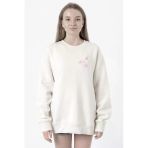 Blackpink Rose Signature Beyaz Kadın 2İp Sweatshirt