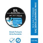 Black&red Wax Saç Şekillendirici Wax Sea Salt Pomade Deniz Tuzlu Wax Erkek Güçlü Tutuş - 120 ml