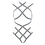 Blackruby BRF337 Seksi Lastik Harness Siyah Fantazi İç Giyim