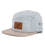 Blackskies 5 Panel Şapka Çiçek Desenli Üniseks Beyzbol Şapkası, Denim Beast, Tek Beden