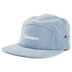 Blackskies Oasis 5 Panelli Şapka | Vizör Üniseks Premium Beyzbol Şapkası Şapka Snapback Kamyoncu Ayarlanabilir Tek Beden, Eos, Tek Beden