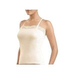 Blackspade 1404 Krem Aura Satin Kadın İnce Askılı Atlet