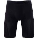 Blackspade %92 Pamuk Erkek Uzun Beyaz Boxer - Siyah