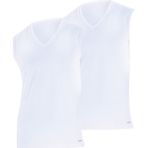 BLACKSPADE 9227 ERKEK 2 Lİ LOOSE FİT V YAKA BEYAZ SIFIR KOL ATLET