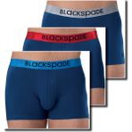 BLACKSPADE 9470 ERKEK MODERN BASİC 3 LÜ MAVİ-305 BOXER - Mavi