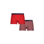 Blackspade 9551 Stripes Kırmızı 2'li Erkek Boxer