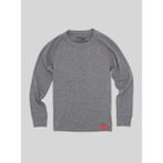 Blackspade Çocuk Termal Uzun Kollu T-Shirt Nefes Alabilen Gri Melanj Kumaş Outdoor Erkek