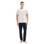 Blackspade Erkek Bej Kısa Kol Pijama Takımı, XL Beden
