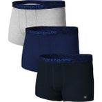 Blackspade Erkek Boxer 3'lü Paket Modern Basics 9473 - Gri Lacivert Siyah - 2XL - Siyah - Lacivert - Gri