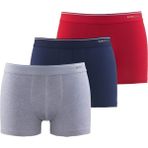 Blackspade Erkek Boxer 3lü Paket Tender Cotton 9670 - Gri Lacivert Kırmızı - Lacivert - Kırmızı - Gri Melanj