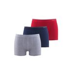 Blackspade Erkek Boxer 3Lü Paket Tender Cotton 9670 - Gri Lacivert Kırmızı