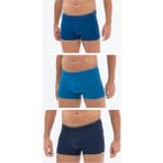 Blackspade Erkek Boxer 3'lü Paket Tender Cotton 9673 - Lacivert Mavi Denim - Renkli