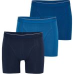 Blackspade Erkek Boxer 3'lü Paket Tender Cotton 9673 - Lacivert Mavi Denim - XL - Renkli