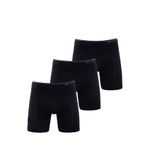 Blackspade Erkek Boxer Tender Cotton 3'lü Uzun Paça Siyah 9683 967-SİYAH S