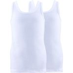 Blackspade Erkek Çocuk Atlet 2'li Paket - Beyaz - 5 - 6 Yaş