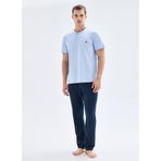 Blackspade Erkek Mavi Kısa Kol Pijama Takımı, M Beden