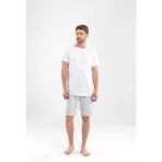 Blackspade Erkek Modal Bisiklet Yaka T-Shirt - 2XL - Beyaz