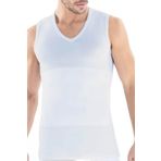 Blackspade Erkek Sıfır Kol V Yaka Beyaz Korseli Atlet 9208 BEYAZ 2XL