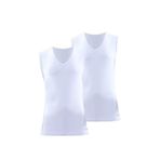 Blackspade Erkek Tender Cotton 2'li V Yaka Beyaz Atlet 9677 BEYAZ XL