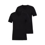 Blackspade Erkek Tender Cotton 2'li V Yaka Kısa Kol Siyah T-shirt C1T7N6O9 SİYAH-955 XL