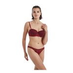 Blackspade Kadın Bordo Push Up Sütyen, 80B Beden, Viskon Elastan
