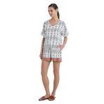 Blackspade Kadın Kısa Kol Şortlu Baskılı Pijama Takımı C4T8N3O15- BASKILI L