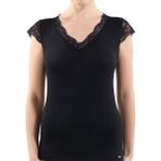 Blackspade Kadın Modal Elastan T-Shirt 1348 - Siyah