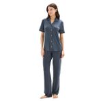 Blackspade Kadın Pijama Takımı, Antrasit, Kısa Kol, L Beden