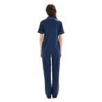 Blackspade Kadın Pijama Takımı, Kısa Kol, Lacivert, M Beden