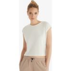 Blackspade Kadın T-Shirt 60561 - Krem - XL