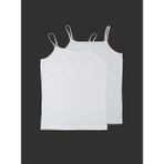 Blackspade Kız Çocuk Termal Atlet 2'li Paket 1296 Beyaz %95 Pamuk %5 Elastan Konforlu Üst - 7 - 8 Yaş