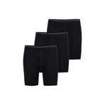Blackspade Pamuklu Terder Cotton Üçlü Paket Uzun Boxer, L, 883147, Siyah, erkek
